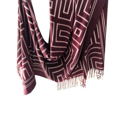 Cachecol Labirinto Vinho 9155