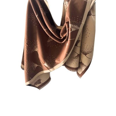 pashmina lirios bege e creme 9144