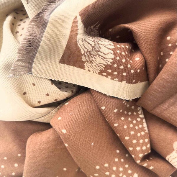 pashmina lirios bege e creme 9144