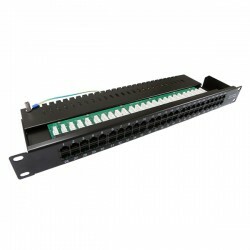 Voice Panel 50 portas - RJ45 / RJ11 - IDC 110
