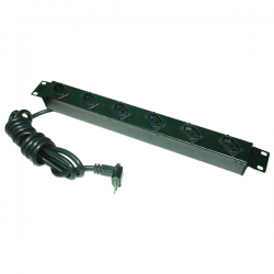 Régua de Tomadas 220V-AC Ral com padrão 19 polegadas