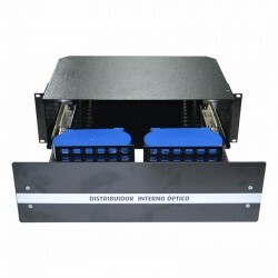 Distribuidor Interno Óptico com 2US para Rack 19 polegas