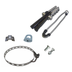 Kit para instalação de fibra em poste - Curva