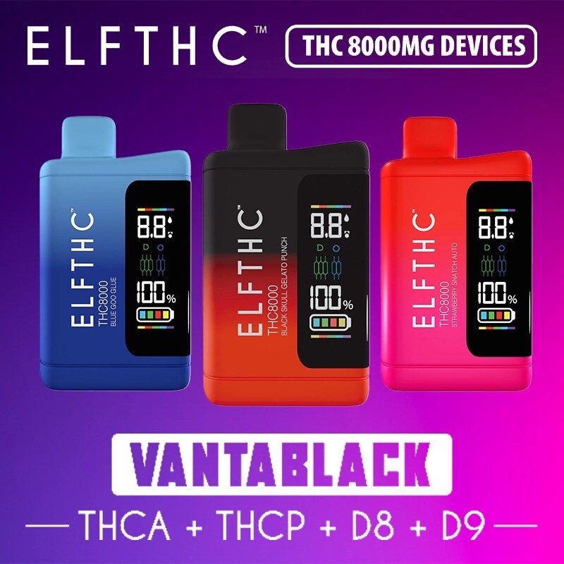 Caneta Vape ELF THC Vantablack Blend