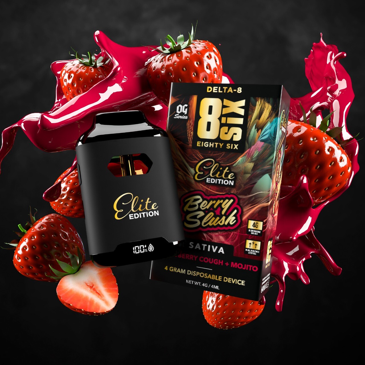 EightSix Berry Slush - Vaporizador Descendável com Sabor