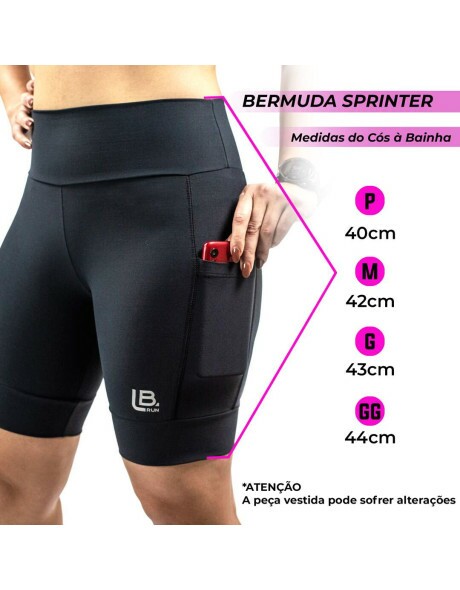 BERMUDA FEMININA DE CORRIDA 2 BOLSOS SPRINTER