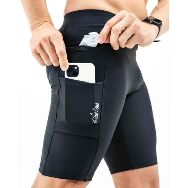 BERMUDA MASCULINA DE CORRIDA PULSE ONE - 3 BOLSOS - O MAIOR BOLSO DA CATEGORIA 750ml