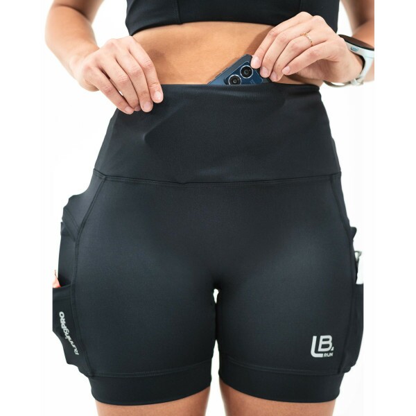 SHORTS DE CORRIDA FEMININA RUNNING PRO - Forro Antibacteriano - 6 BOLSOS