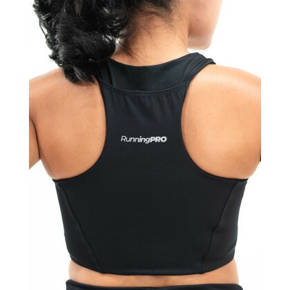 TOP DE CORRIDA DE ALTA COMPRESS�O RUNNING PRO - BOLSO NAS COSTAS E BOJO