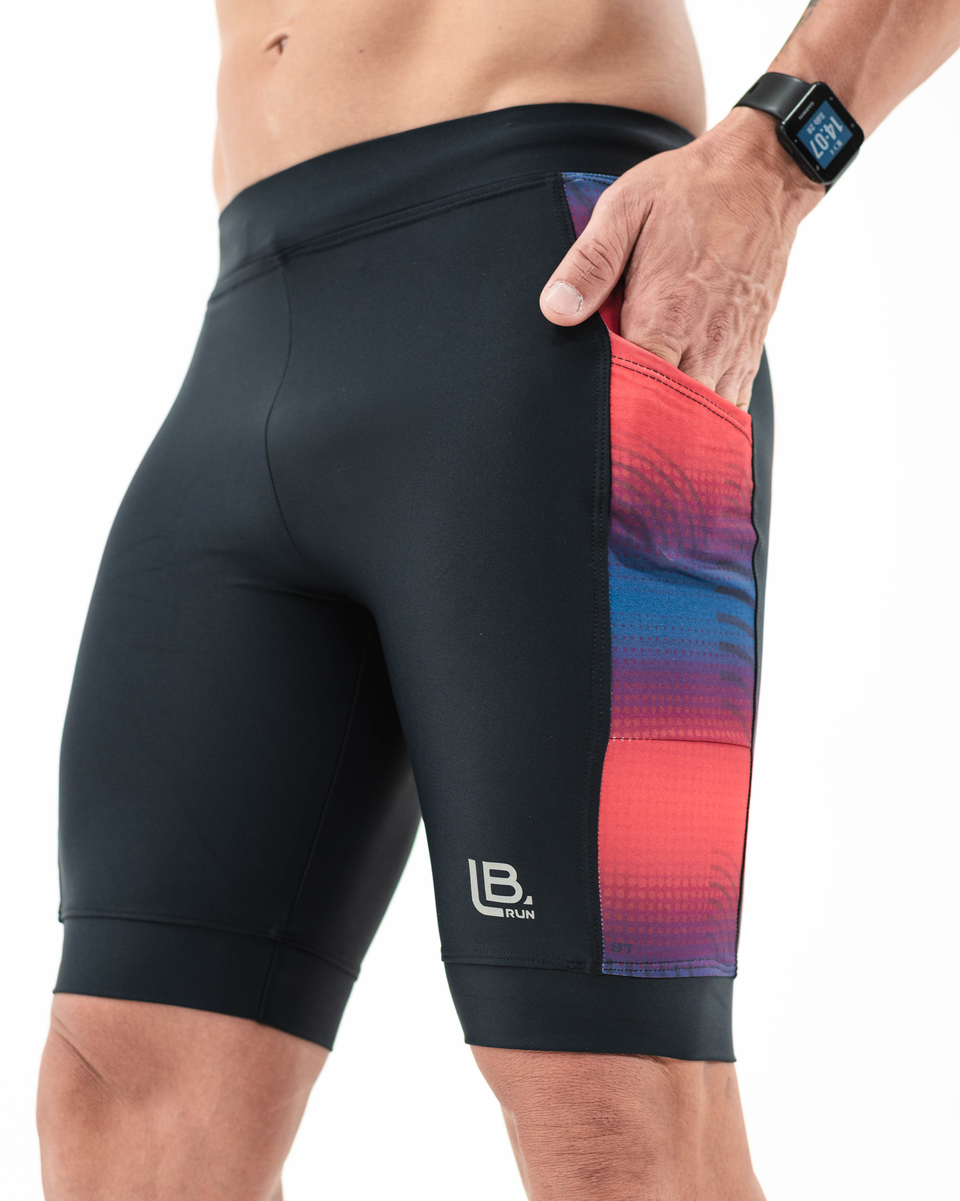 BERMUDA DE CORRIDA STREET RACE URBAN - 2 BOLSOS 500ML - LB RUN