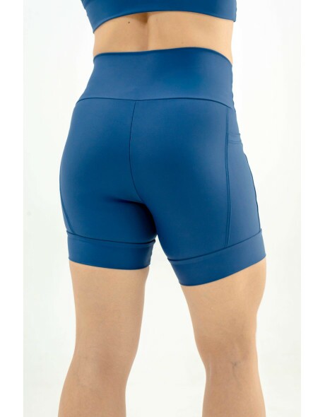 SHORTS DE CORRIDA AUTHENTIC MARINHO 2 BOLSOS-500ML - BRINDE FAIXA DE CABE�A MARINHO