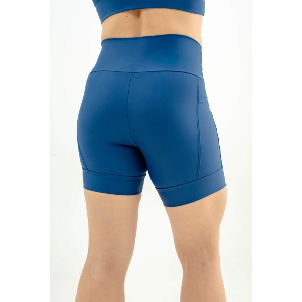 SHORTS DE CORRIDA AUTHENTIC MARINHO 2 BOLSOS-500ML - BRINDE FAIXA DE CABE�A MARINHO