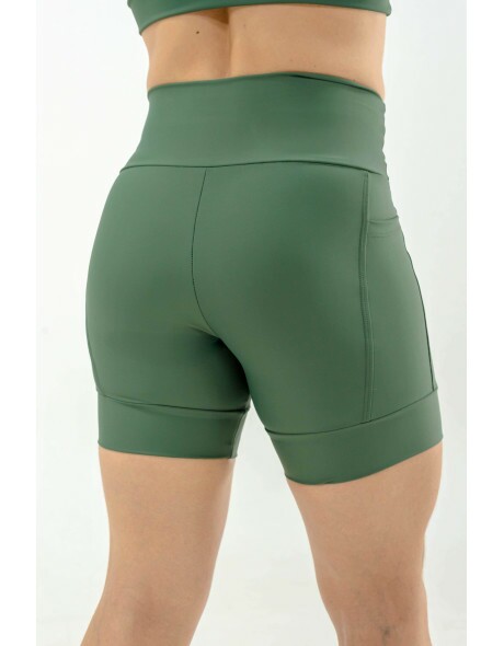 SHORTS DE CORRIDA AUTHENTIC VERDE 2 BOLSOS-500ML- BRINDE FAIXA DE CABE�A VERDE