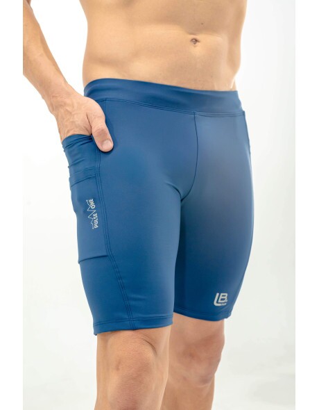 BERMUDA DE CORRIDA MASCULINA PULSE ONE MARINHO -3 BOLSOS 750ML O MAIOR DA CATEGORIA