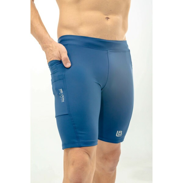 BERMUDA DE CORRIDA MASCULINA PULSE ONE MARINHO -3 BOLSOS 750ML O MAIOR DA CATEGORIA