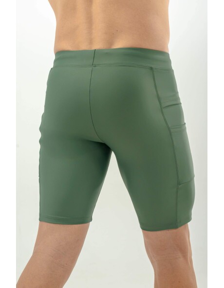 BERMUDA DE CORRIDA MASCULINA PULSE ONE VERDE -3 BOLSOS 750ML O MAIOR DA CATEGORIA