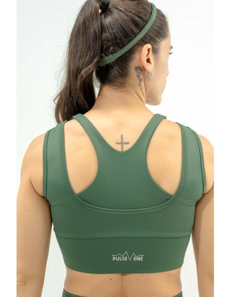 TOP DE CORRIDA PULSE ONE VERDE -1 BOLSO-BRINDE FAIXA DE CABE�A VERDE