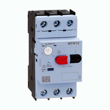MPW18-3-D025 - DISJUNTOR MOTOR 1,6-2,5A PROTEO TERMOMAGNTICA TERMINAL PARAFUSO (12429369) - WEG