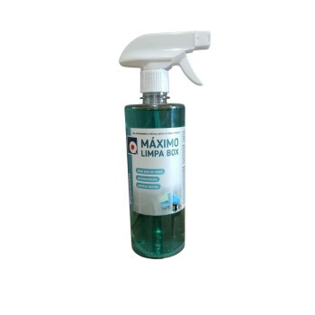 Mximo Limpa Box (Para Box de Vidro, Limpeza rpida e Desengordurante) Frasco 500 mL - Quiminorte