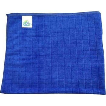 PANO MICROFIBRA QUADRICULADO 28X38 AZUL PECA
