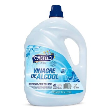 VINAGRE DE ALCOOL CONCENTRADO CASTELO 6% BOMBONA 5 LITROS