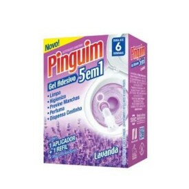 PINGUIM HIGIENIZADOR SANITARIO APARELHO + REFIL LAVANDA 38 G NOBEL