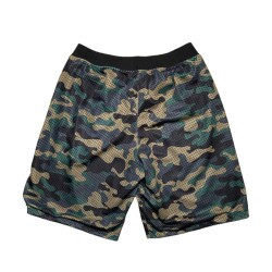 Bermuda Basket Federal Art 13601 Dupla Face - Preto x Camuflado