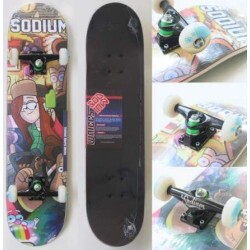 Skate Montado Sodium Semi Profissional - Cartoon