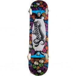 Skate Montado Sodium Semi Profissional - Caveiras Colors