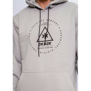 Moletom Fechado Okdok 1231307 - Cinza Prata - Deepipe - A melhor