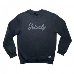 Moletom Careca Grizzly I24GRG04 Script Logo - Black