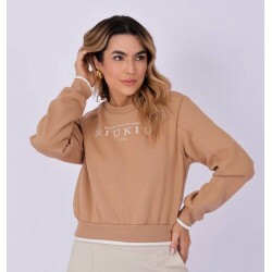 Moletom Fem Riu Kiu 11100 Lisa - Bege