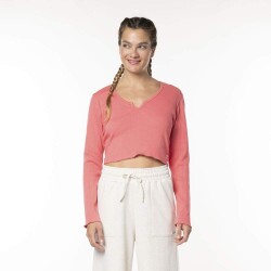 Blusa ML Fem Billabong W462A0053 Notch - Rosa Escuro