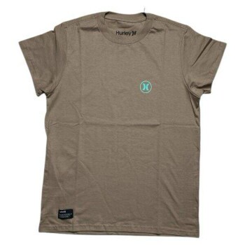 Camiseta Fem Hurley HYBL030786 Mini Icon - Marrom Claro