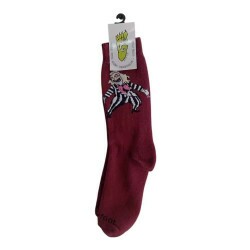 Meia Gnarly Foot Cano Alto - Bettle Juice