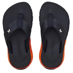 Chinelo Kenner Rakka Kids - Preto Laranja