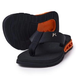 Chinelo Kenner Rakka Kids - Preto Laranja