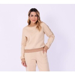 Moletom Careca Fem Riu Kiu 11105 Cora - Areia