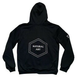 Moletom Aberto Natural Art 251006211 Core - Preto
