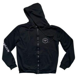 Moletom Aberto Natural Art 251006211 Core - Preto