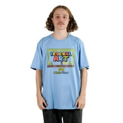 Camiseta Federal Art 12261 Oversized - Azul Alano