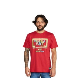 Camiseta Federal Art 12261 Oversized - Scarlet