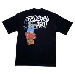 Camiseta Federal Art 16802 Oversized - Preto