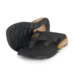 Chinelo Kenner Orak - Preto Dourado