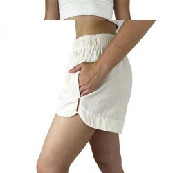 Shorts Linho Fem Vonpiper 9912050001 Essencial - Natural
