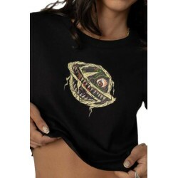 Cropped Lost 22622810C Saturn Zombie - Preto