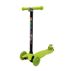Patinete Scooter 4 Rodas de Led Infantil - Verde
