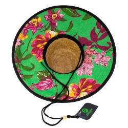 Chapu de Palha Aston Club Estampado Floral