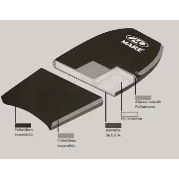 Bodyboard Mar PRO Semi Profissional - Branco / Branco