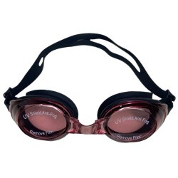 culos de Natao Mar Adulto Anti-Fog - Preto lente Vermelha